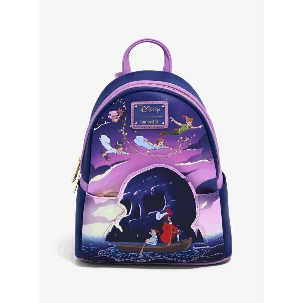 Loungefly Disney NYCC Exclusive - Peter Pan Skull Rock Mini Backpack New